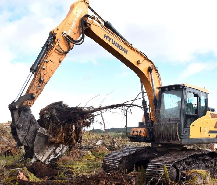 Carron Valley Plant choose Hyundai High-Walkers for tough forestry tasks